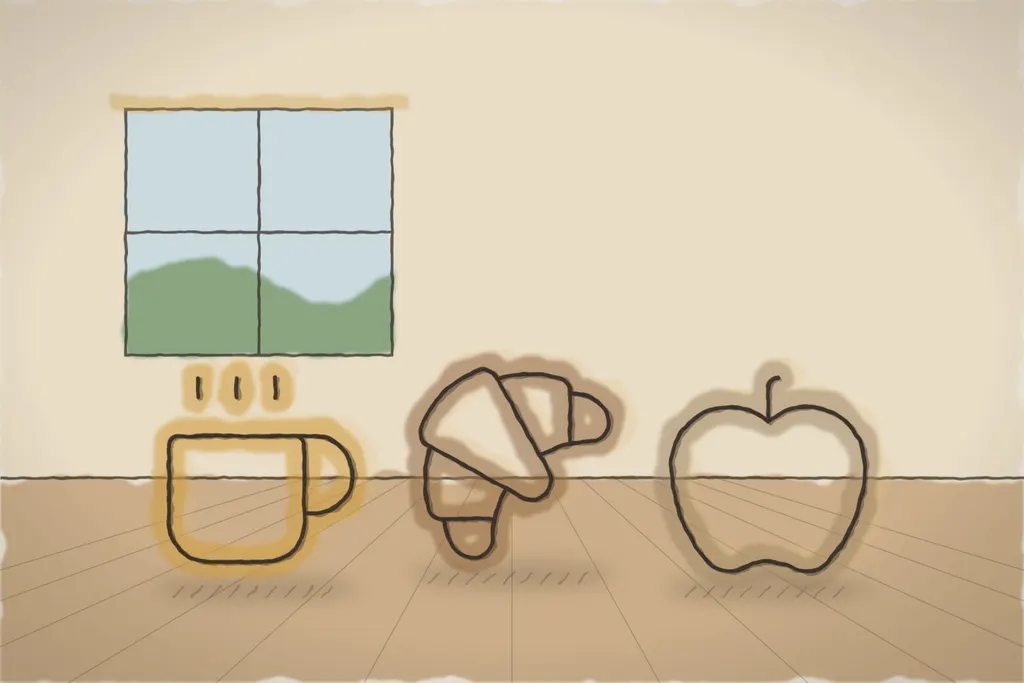 Coffee break pentru o conferință (ilustrație)